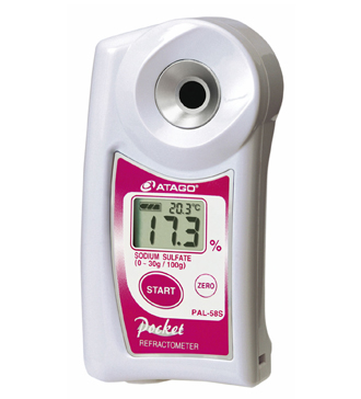 ATAGO(愛拓)便攜式數(shù)顯折射儀 PAL-58S 硫酸鈉濃度計